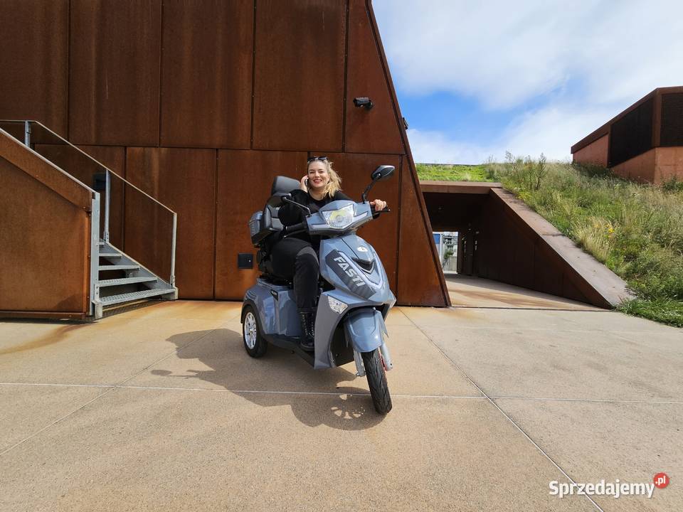 Elektryczny 3kołowy skuter dodatkowa bateria pas Kraków
