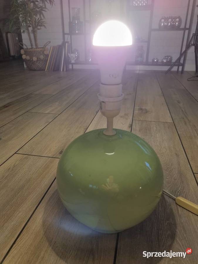 Lampa stołowa beż abażura Wola Podłężna
