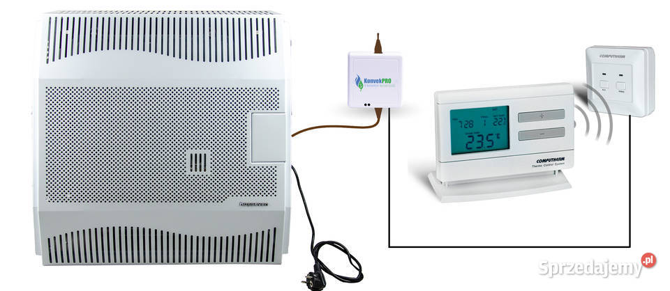 Piecyk gazowy konwektor 5kW ogrzewacz grzejnik gaz Piece i kominki Stąporków