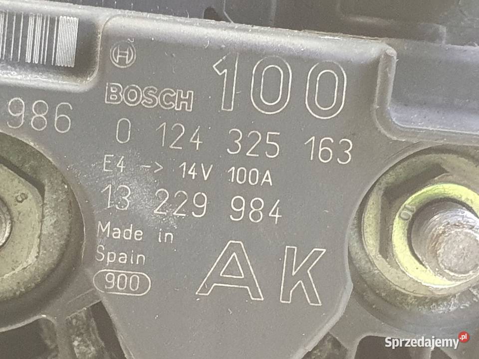 ALTERNATOR Opel Vectra C lift 18 16V 0124325163