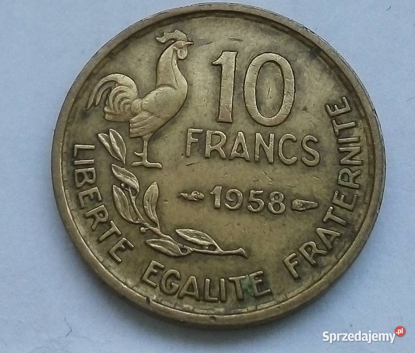 FRANCJA10 FRANCS1958 rKOGUT mazowieckie Legionowo sprzedam