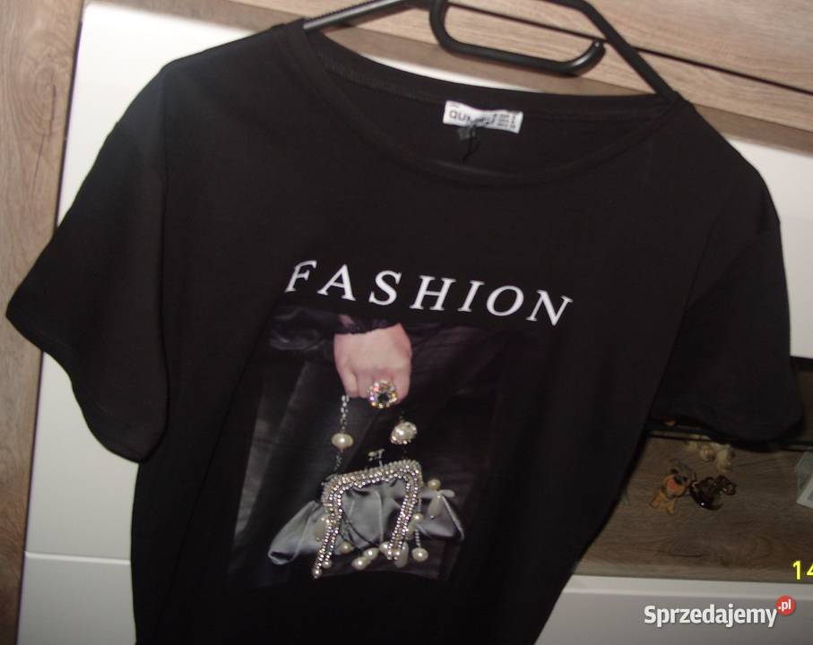 TSHIRT cyrkonie perełki r SM QUMRU wielkopolskie Rawicz