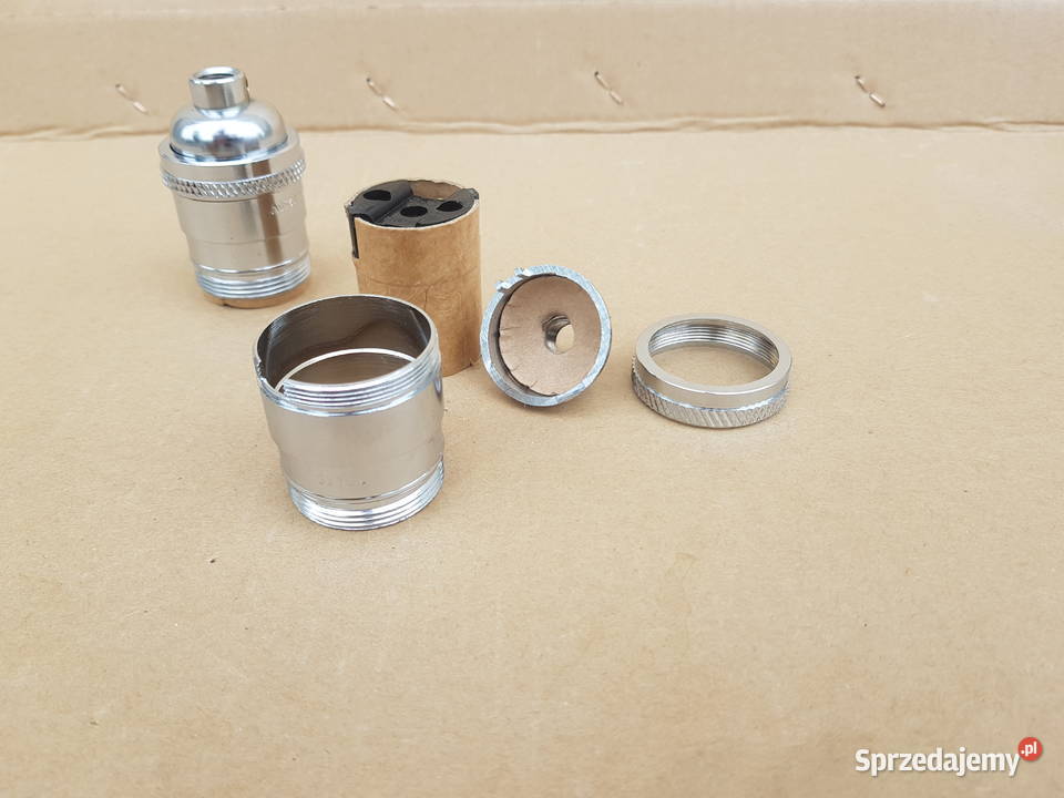 Oprawka METALOWA E27 E27 Vintage Loft Chrom 2 Pozostałe Warszawa