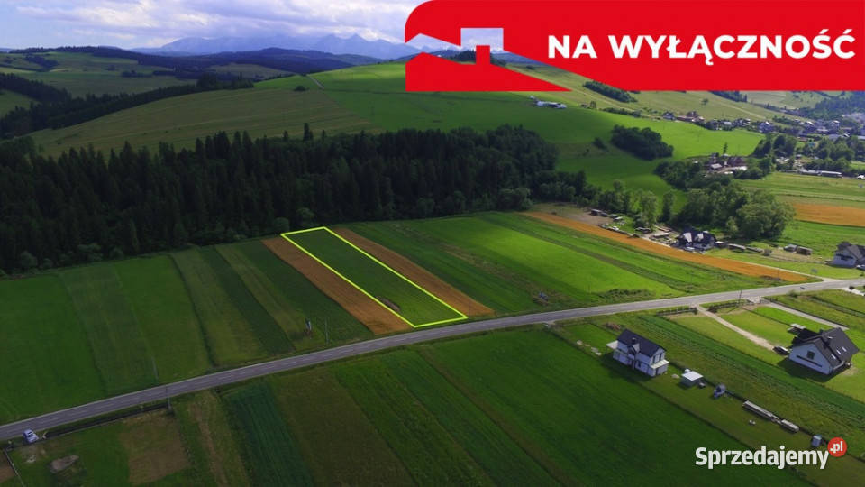 Działka strumyku asfalt Łapsze Niżne sprzedam
