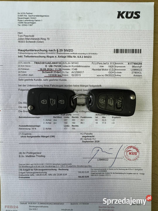 Hyundai i30 kurtyny powietrzne zachodniopomorskie Szczecin sprzedam