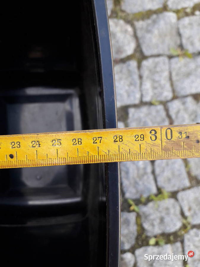 Kosz plastikowy Klip 26 czarny wysokość ok 38 Kraków