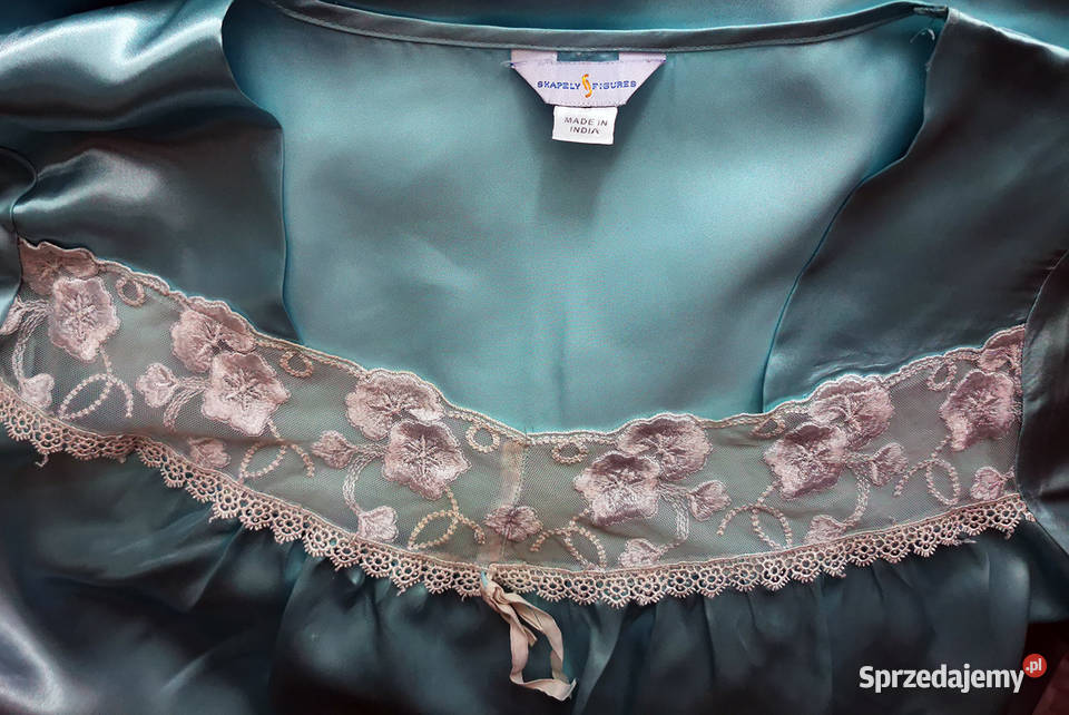 Koszula nocna damska jasnoniebieska duży rozmiar Polkowice