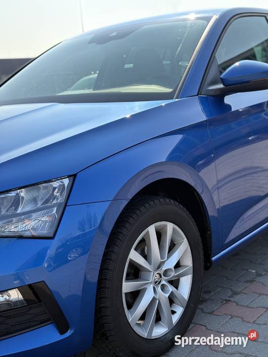 Skoda Scala 16 TDI Ambition Błękit Race asystent pasa ruchu Warszawa sprzedam