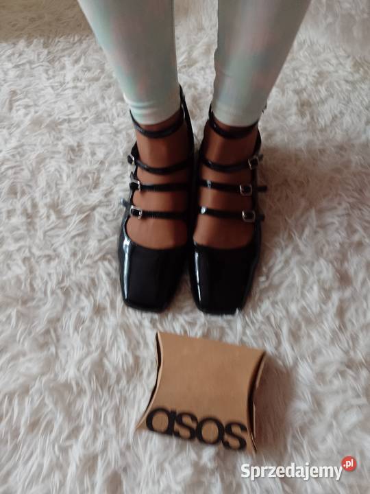 40 ASOS Design Czarne zmysłowe baleriny z 26cm Kraków sprzedam