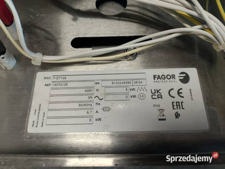 Frytownica elektryczna nastawna 8 L 6 kW FAGOR Wrocław sprzedam