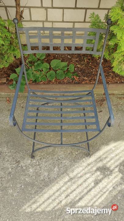 Krzesło ogrodowe metalowe metaloplastyka Warszawa
