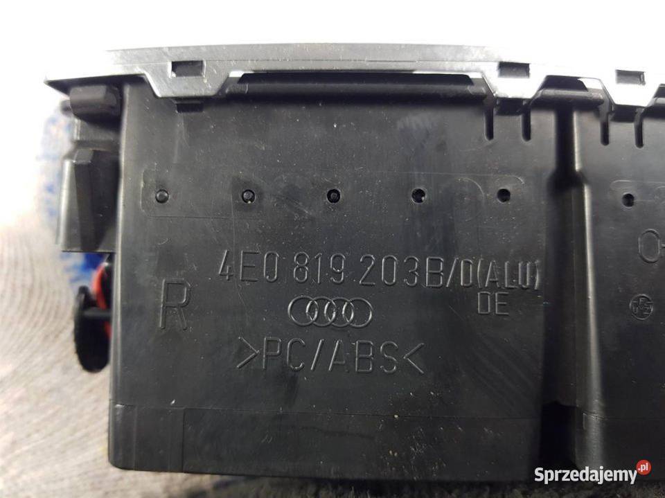 PANEL KLIMATYZACJI S8 D3 4E0819203B osobowe Części samochodowe Lipno