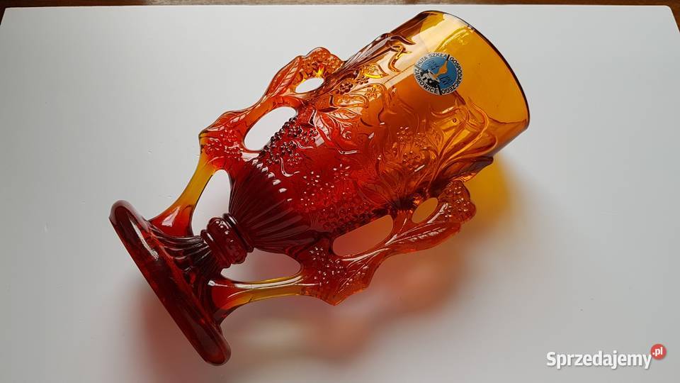 Wazon puchar okolicznościowy Ząbkowice kolorowe Porcelana i szkło Dąbrowa Górnicza