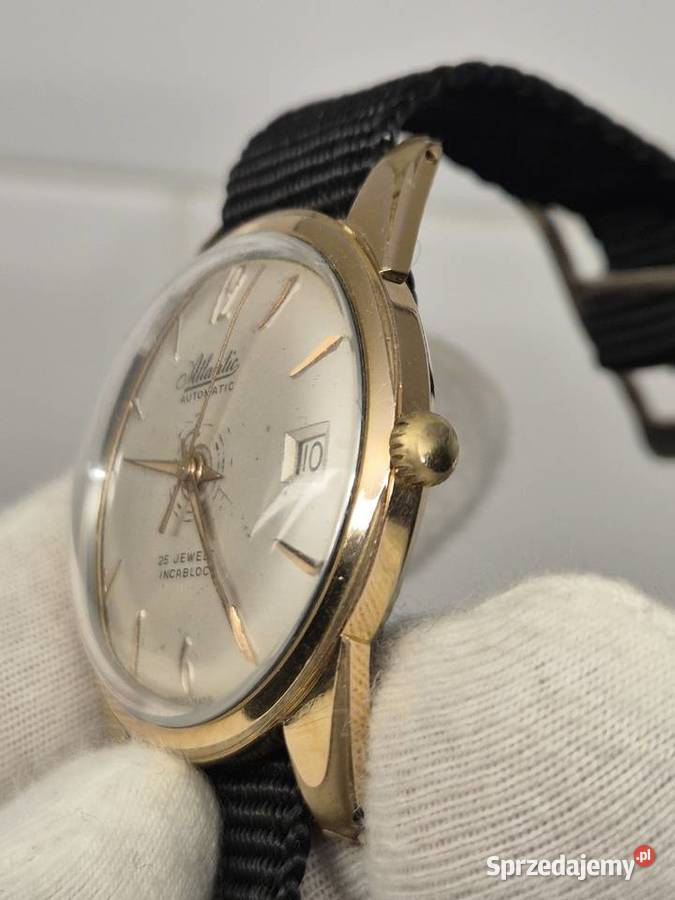 Zegarek Atlanticautomat Au 20 Szwajcaria około Męskie śląskie Chorzów