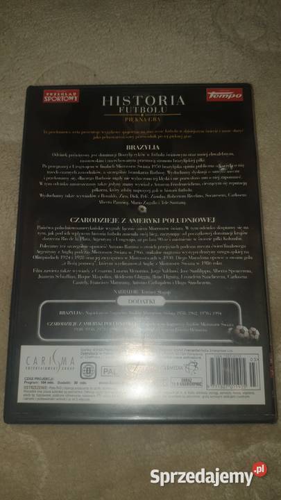 5 Płyt DVD 9 filmów HISTORIA FUTBOLU w pudełkach Warszawa