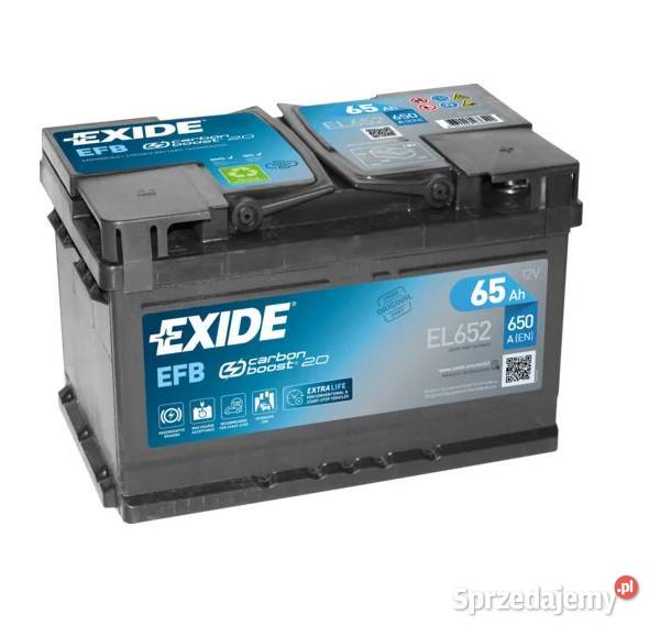 Akumulator Exide Start Stop EFB 65Ah 650A PRAWY osobowe Rzeszów