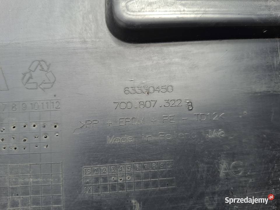 VW CRAFTER II NAROŻNIK ZDERZAKA PRAWY TYŁ TYLNY Bieleń