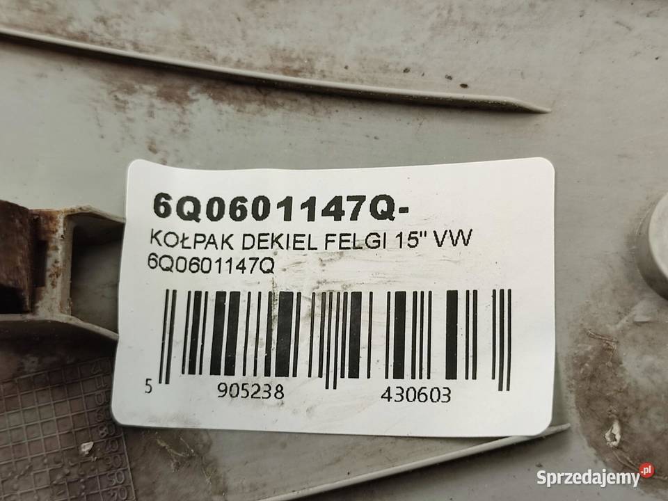 KOŁPAK DEKIEL FELGI 15 VW POLO 6Q0601147Q M Dekielki