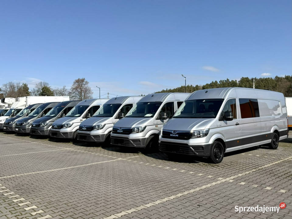 Man TGE 3180 Automat 7OSÓB Brygadówka LONG L5H3 ASR (kontrola trakcji) Widełki
