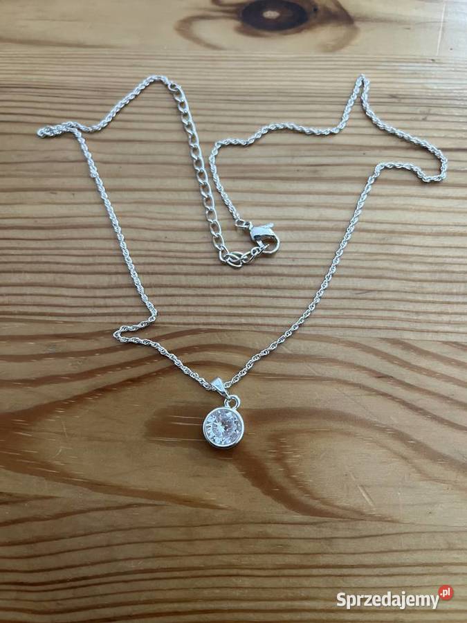 Srebrny wisiorek kółeczko z cyrkonią na Gdańsk