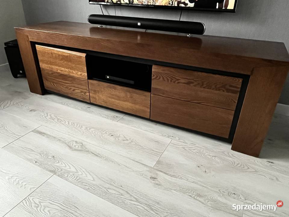 Komoda RTV drewniane fronty Meble Czarne Błoto