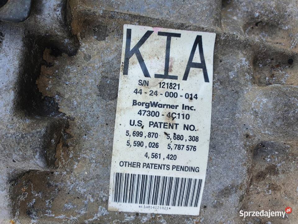 Kia Sorento 25 CRDI 140 SKRZYNIA BIEGÓW 4X4 osobowe Rudka
