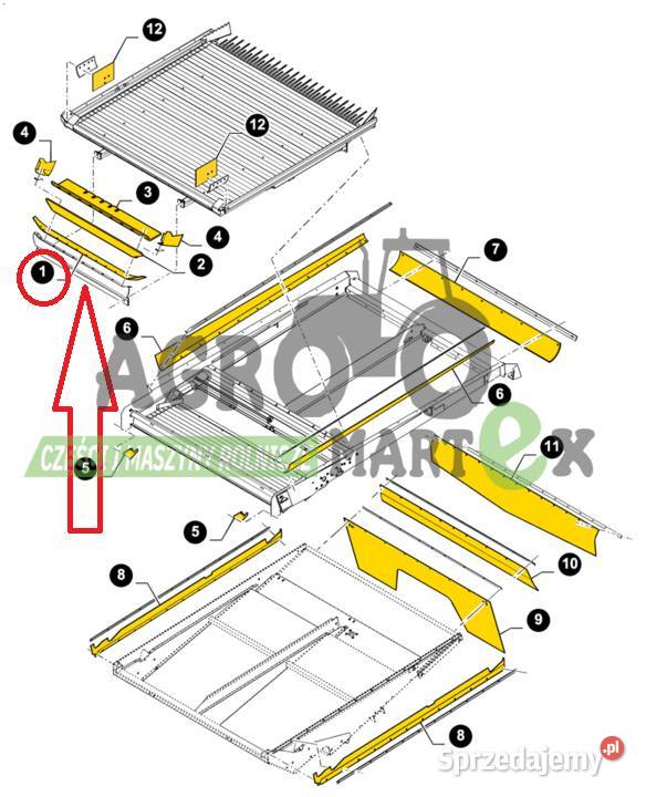 87376933 USZCZELKA FARTUCH CNH Rolnictwo Wichrów