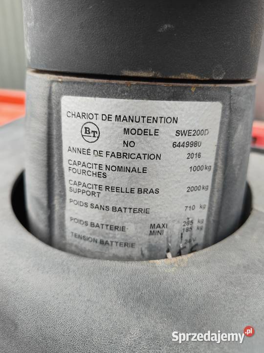 Elektryczny wózek podnośnikowy Toyota BT Staxio Zamość