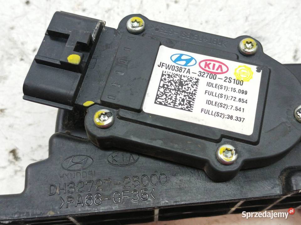 PEDAŁ POTENCJOMETR GAZU JFW0387A327002S100 Kia Wyposażenie wnętrza