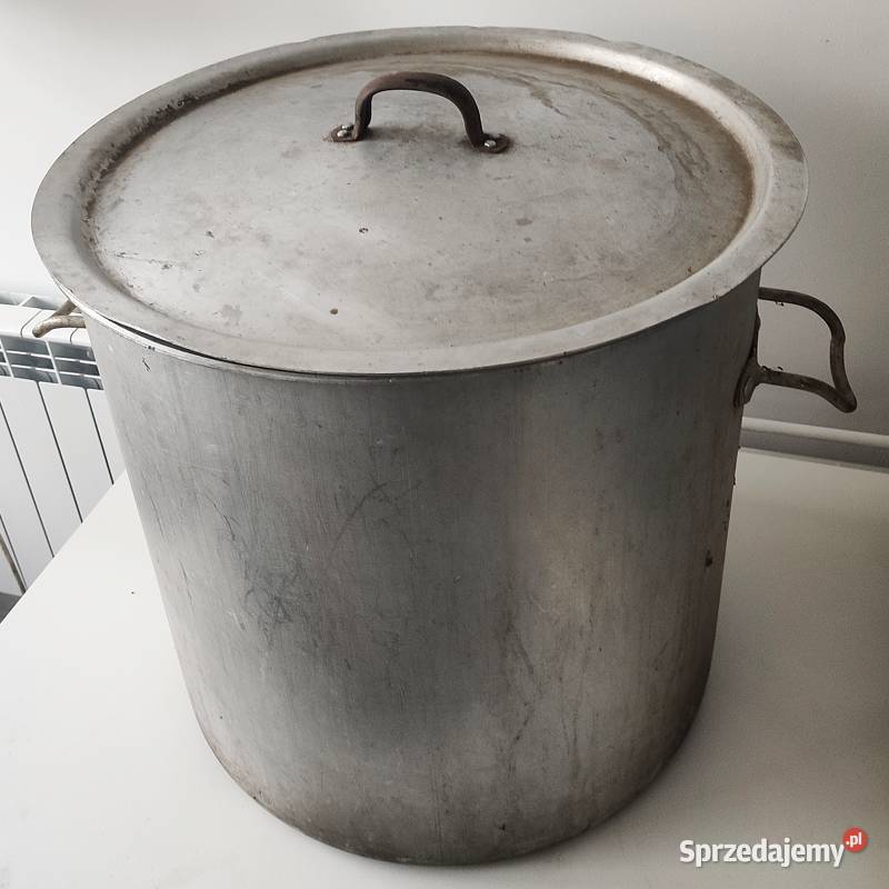 Garczek aluminiowy z pokrywką 100l