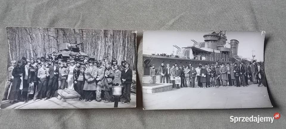 Dwie fotografie z wycieczki szkolnej Trójmiasto wielkopolskie Koźminek