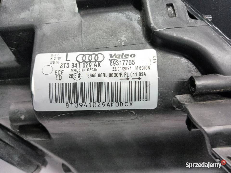 LAMPA PRZÓD PRZEDNIA LEWA AUDI A5 8T0941029AK sprzedam
