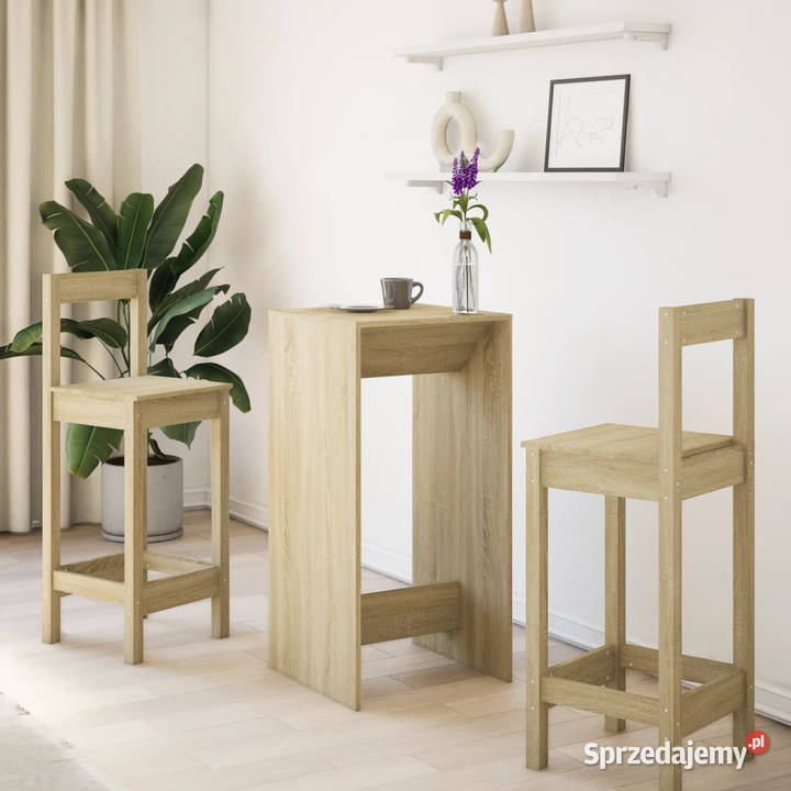 Stolik barowy dąb sonoma 51x50x1035 WM854420 Meble Warszawa