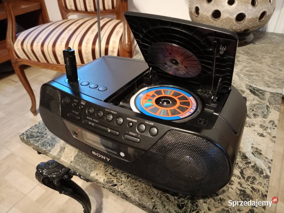 Boombox Radio SONY Mega Bass USB AUX Mp3 z Drawski Młyn