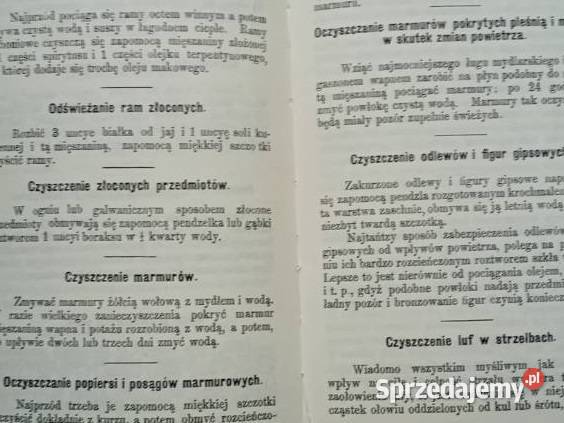 Teka oszczędnych wskazówek S Rewieński rep 1887 Łódź sprzedam