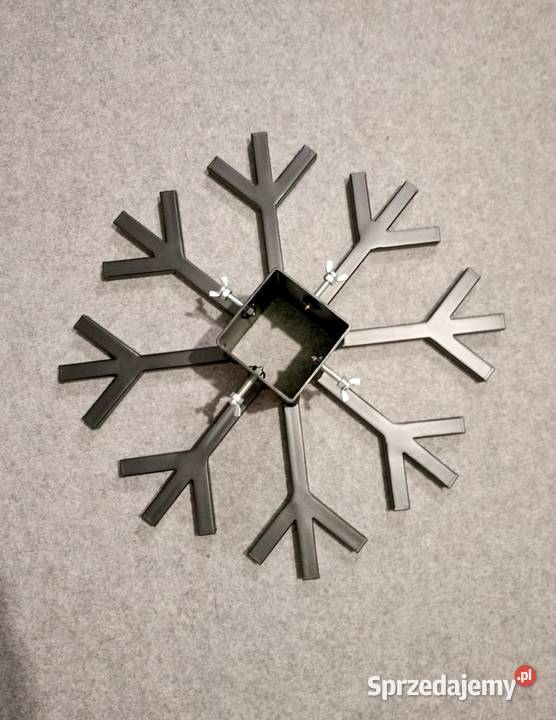 Stojak pod choinkę solidny metalowy czarny mat czarny Wandzinów sprzedam