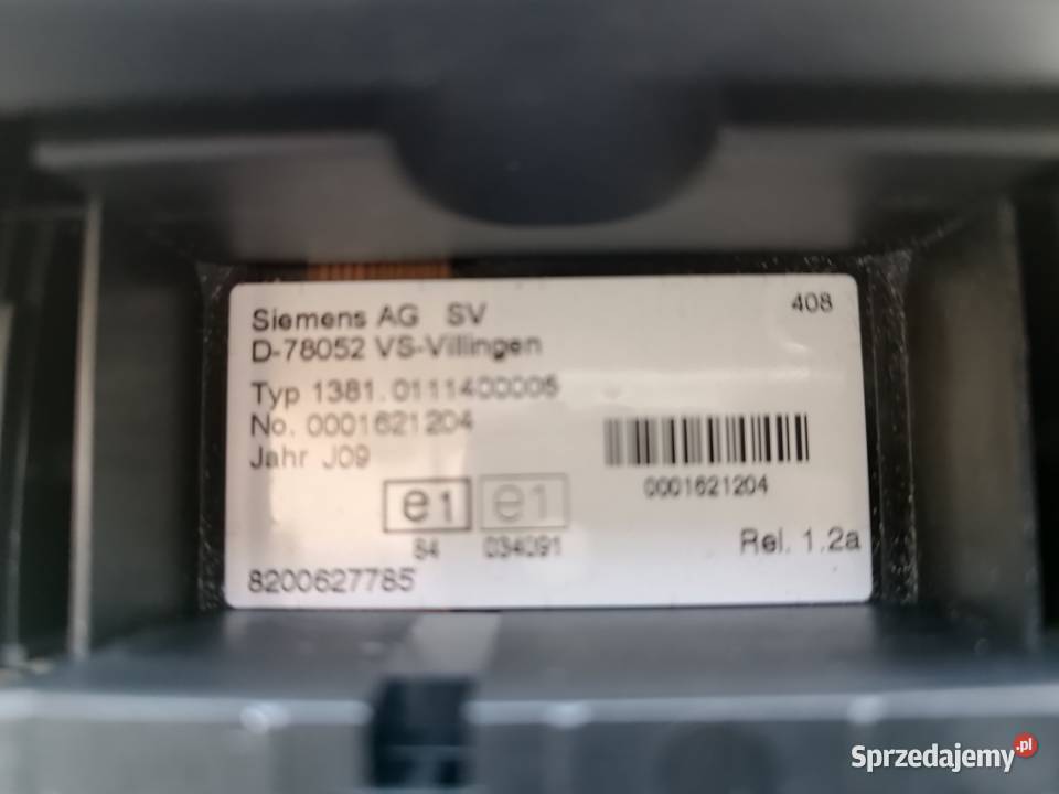 Tachograf SIEMENS 12VRenault Master 2009 Dęblin