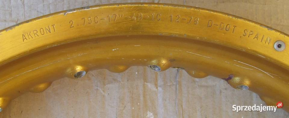 Obręcz aluminiowa AKRONT 27517 felga rafka 40
