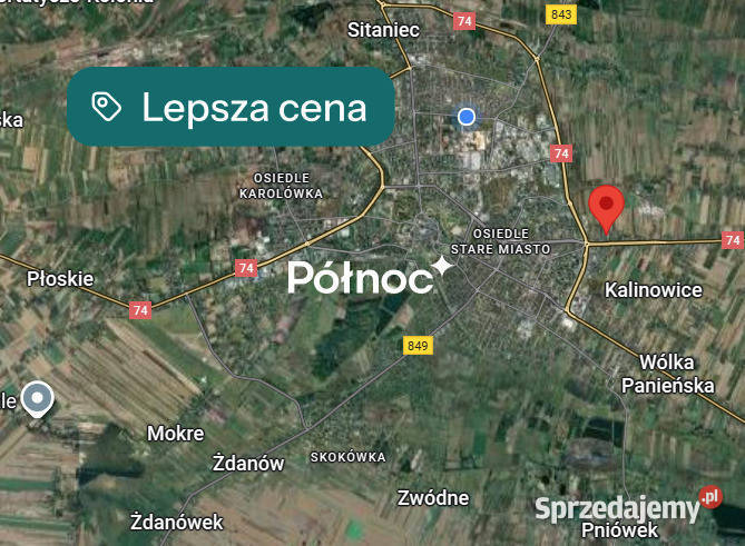 Przestronne mieszkanie 73 m parter balkon