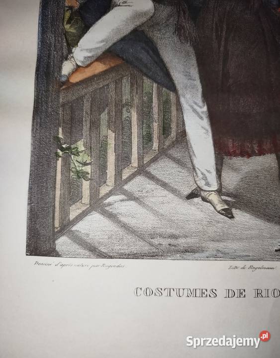 Obraz Lithografia XIX wiek Johann Moritz Malarstwo opolskie