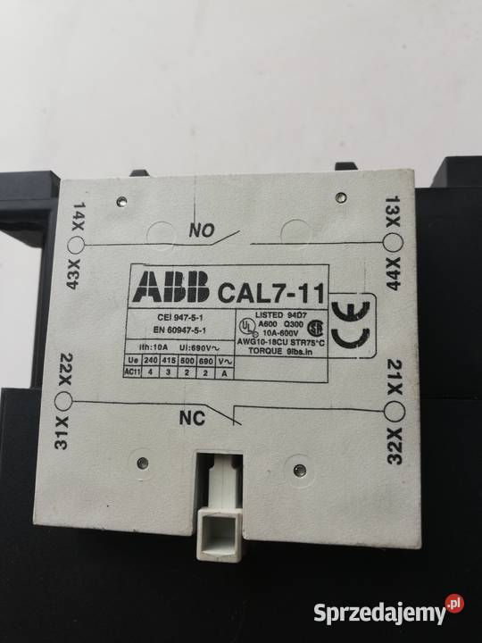 Stycznik CAL711 ABB Dąbrowa Górnicza sprzedam