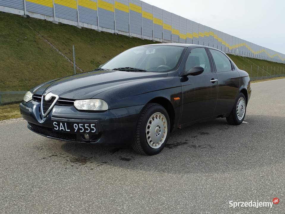 ŁadnaAlfa156TSpark16Benz1WłascCzarnaSprawna czarny 156 łódzkie Zduńska Wola