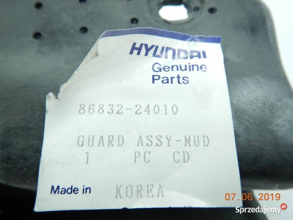 CHLAPACZ PRAWY PRZÓD HYUNDAI EXCEL 9094 ORYGINAŁ