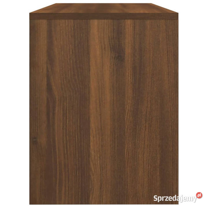 Stołek do toaletki brązowy dąb 70x35x45 WM820525 mazowieckie Warszawa