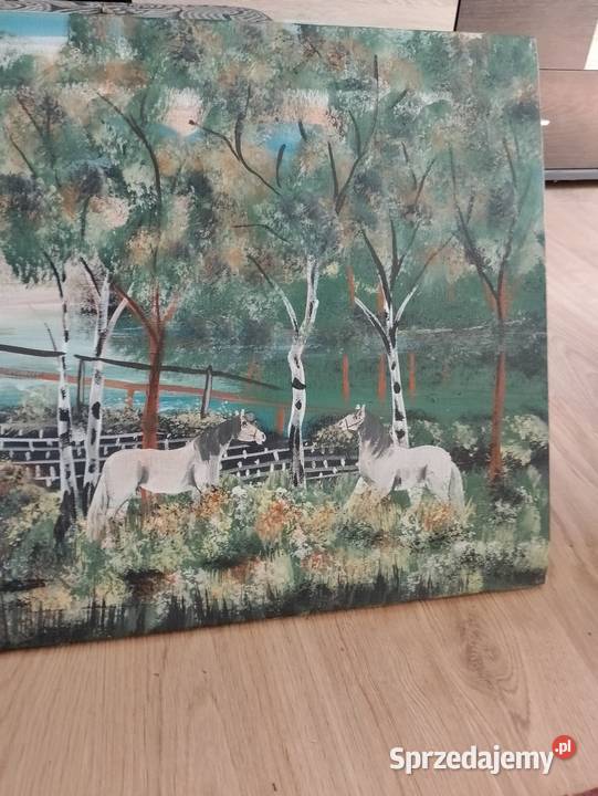 Stary obraz na płótnie Wrocław