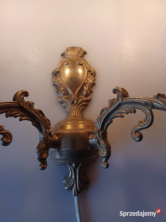 Kinkiet mosiężny z wyłącznikiem Pozostałe Poznań