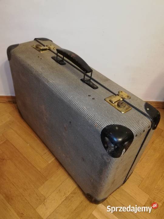 Stara drewniana walizka lata 60te PRL