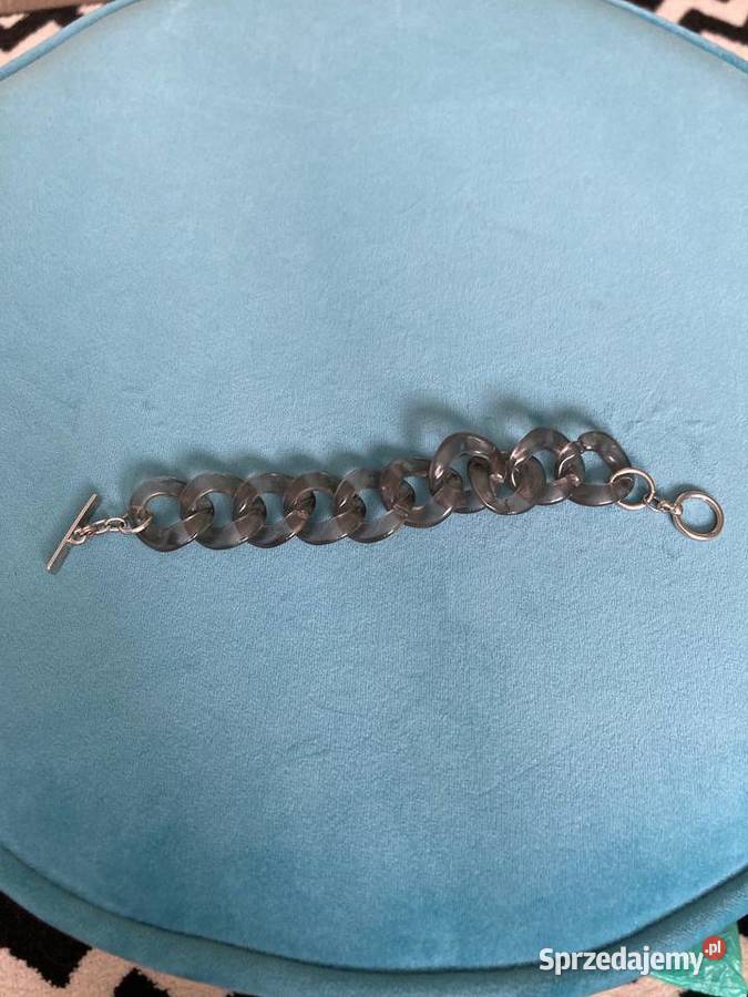 Plastikowa szara plastikowa bransoletka łańcuch Nisko