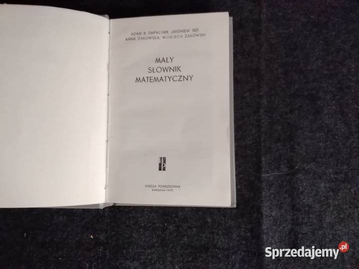 Mały słownik matematyczny Rok wydania 1975 Łódź