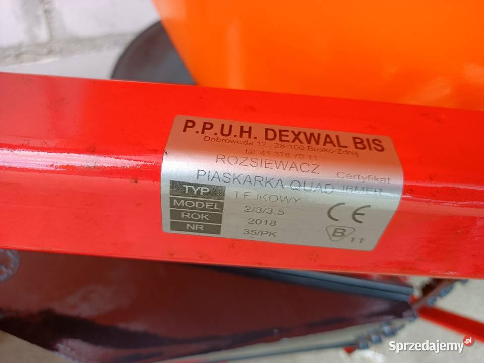 Solarka posypywarka Dexwal rozsiewacz do quada Lubawa